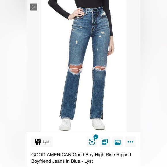 Good American Good Boy Jeans - Picture 1 of 6